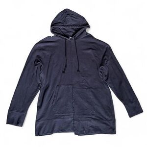 Nordstrom The Rail Spliced Longline Deconstructed Hoodie Sweatshirt